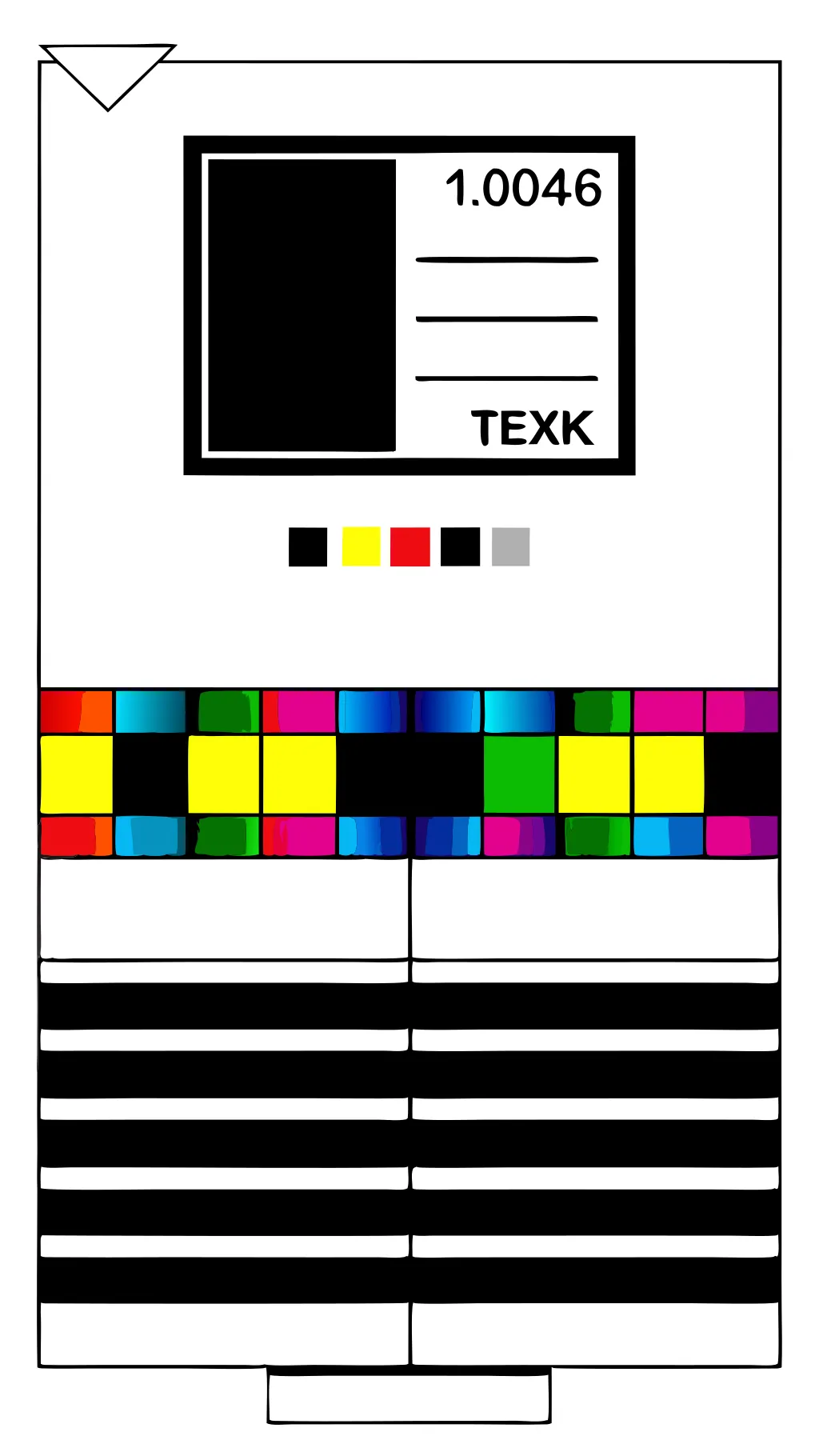 Página de prueba de color para impresora